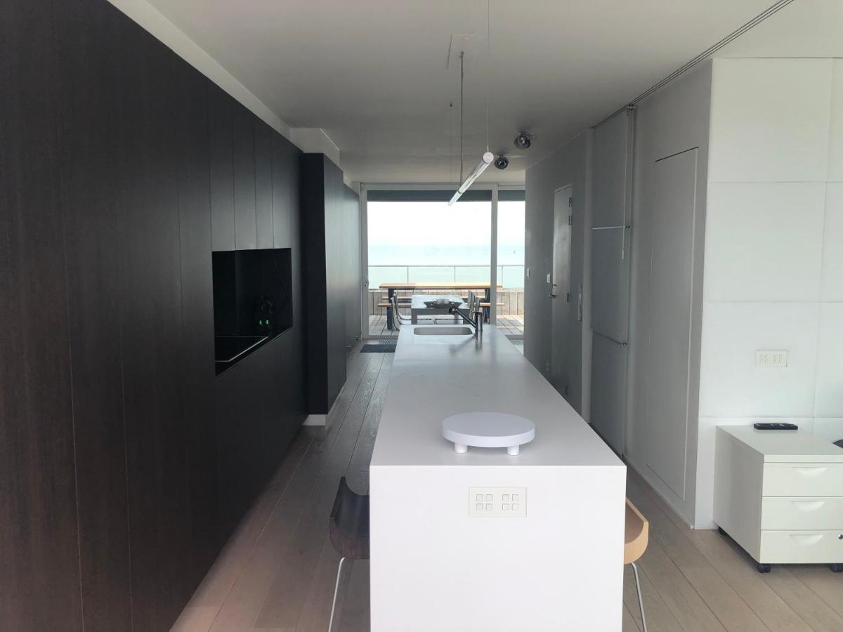 Penthouse Sea-Loft Blankenberge, Uniek Zeezicht, Luxeloft Met 40M2 Terras! Lägenhet Exteriör bild