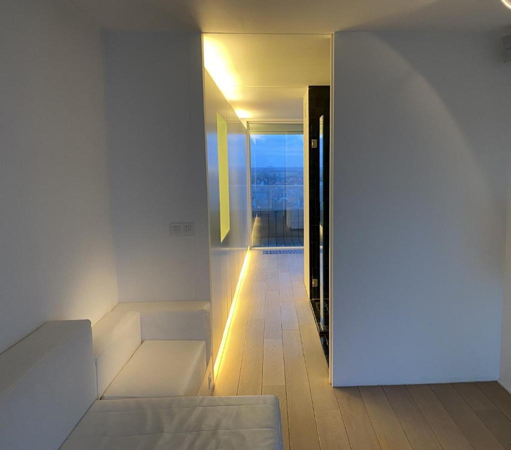 Penthouse Sea-Loft Blankenberge, Uniek Zeezicht, Luxeloft Met 40M2 Terras! Lägenhet Exteriör bild